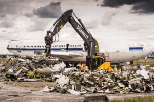 Verschrottung von 100 Tonnen Altmetall